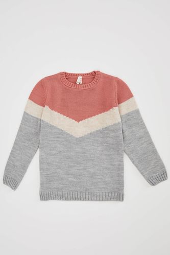 Girl Regular Fit Tricot Pullover 