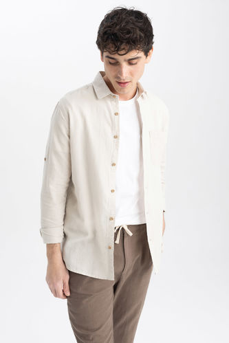 Buy Textured Slim Fit Formal Shirt with Long Sleeves