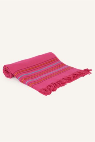 Women Fushsia Printed Cotton Towel
