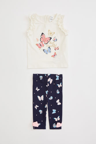 Kız Bebek Regular Fit 2'li Knitted Set