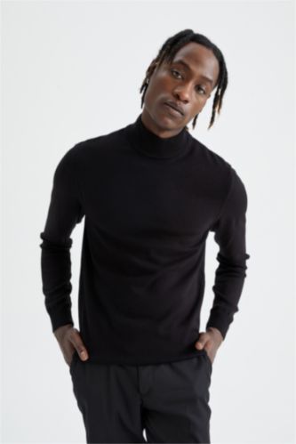 MAN Black Slim Fit Knitwear Pullover