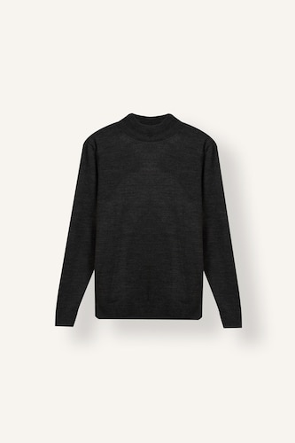 Slim Fit Mock Neck Basic Knitted Sweater