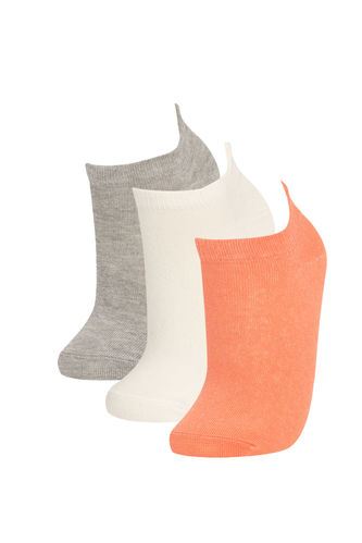 3 Pack Heel Printed Socks