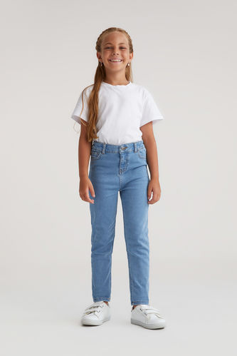 Girl Skinny Fit Straight Denim Jean