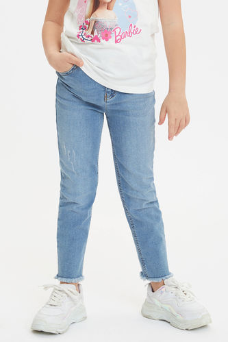 Girls Slim Fit 5 Pocket Jeans
