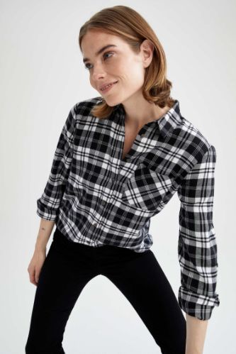 flannel shirt regular fit