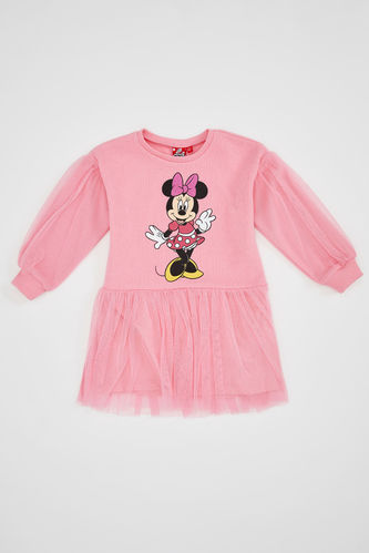 Kız Çocuk Minnie Mouse Lisanslı Elbise
