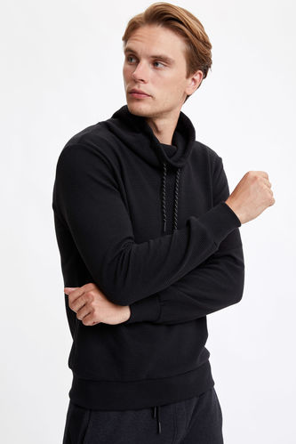 Sweatshirt coupe classique à col châle