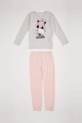 Girl Basic Knit Pyjamas Set