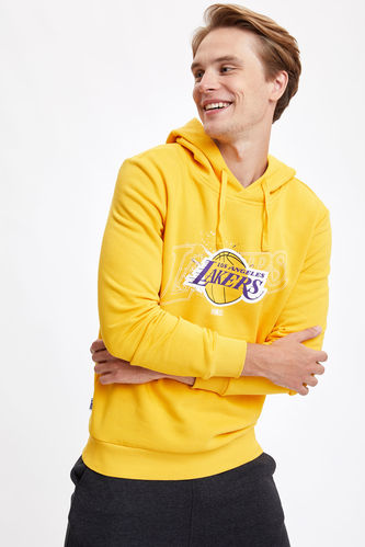 NBA Los Angeles Lakers Lisanslı Slim Fit Sweatshirt
