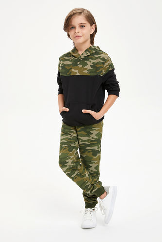 Pantalon de jogging à motif camouflage pour garçon