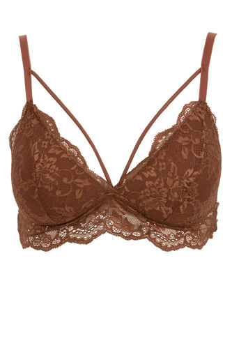 Women Lace Strappy Bra and Panty