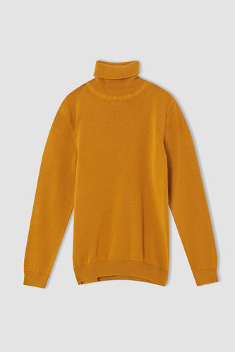 Пуловер трикотажний жовтий