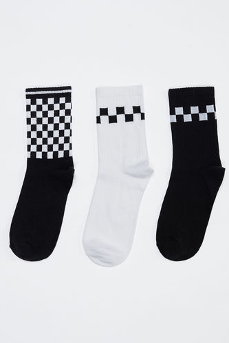 Checkers 3 Pack Patterned Socks