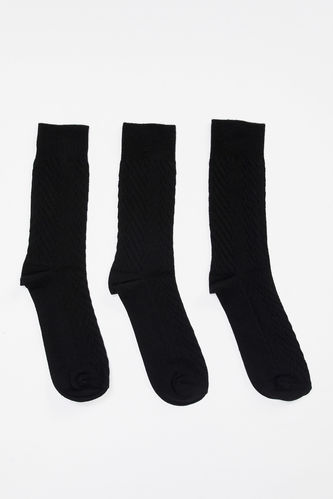 Desenli 3'lü  Soket Çorap