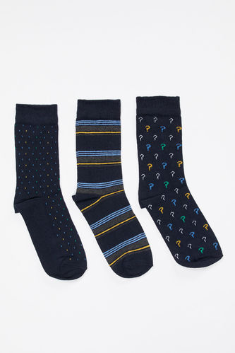 Patterned 3-piece Socks