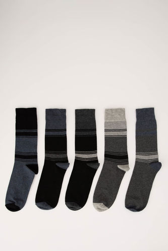 Renk Bloklu 5'li Soket Çorap