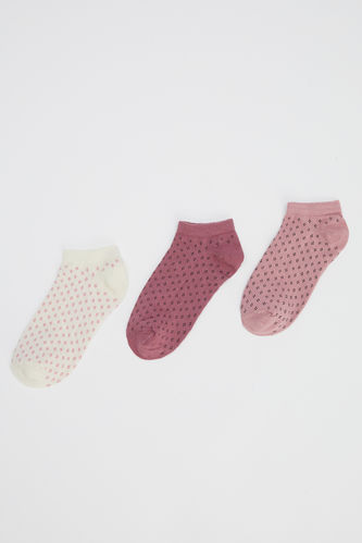 Женские короткие носки с принтом, 3 пары