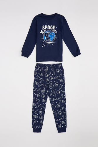 Boy Boy'S Neon Knitted Pyjama Set