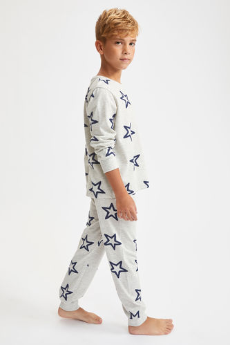 Boy's Star Printed Pajamas Suit