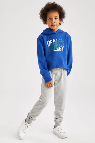 Boy's Printed Sweatshirt and Tracksuit Suit