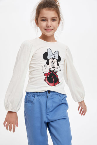 Girl Girl'S Mickey&Minnie Licensed Long Sleeve T-Shirt
