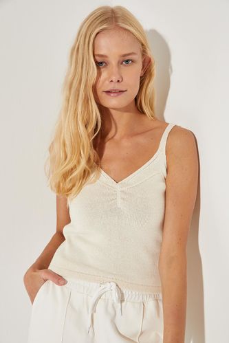 Strappy Neck Detailed Knitwear Athlete