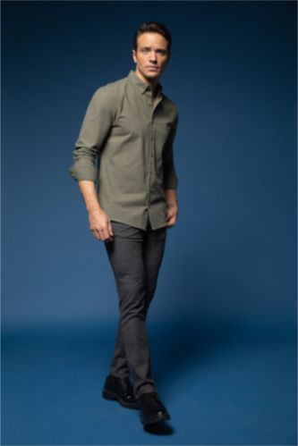 MAN Anthracite Tailored Fit Trousers
