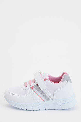 Girl's Lace-Up Velcro Sport Shoes