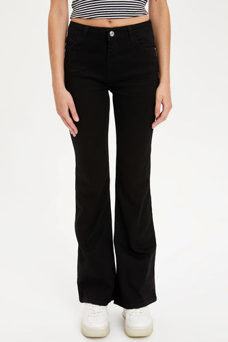 Flare Fit Jean Trousers