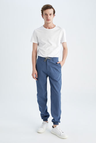 Lace up Jogger Gabardine Trousers