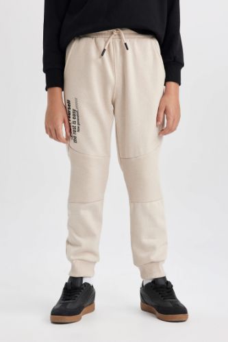 Beige BOYS TEENS Boy Slim Fit Jogger Sweatpant 2926813 DeFacto