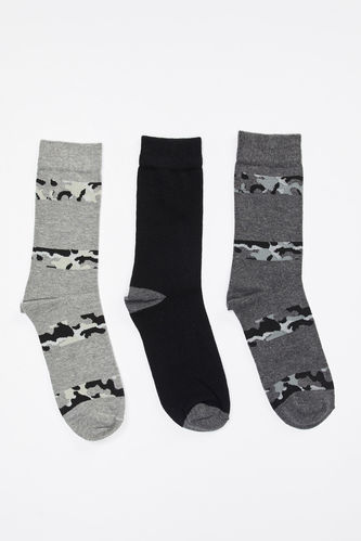 3 Pack Printed Long Socks