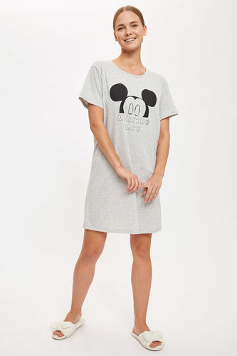 Relax Fit Mickey Mouse Print Nightdress