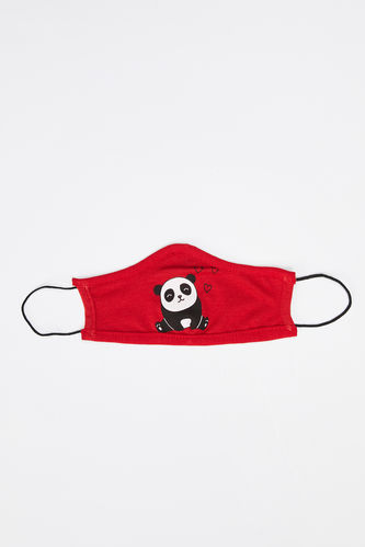 Panda Baskılı Yıkanabilir Çocuk Maske