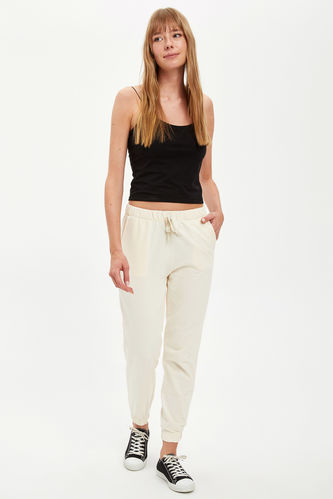 Relax Fit Shirred Sweatpants