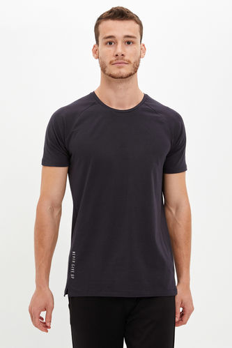 Printed Slim Fit Sports T-Shirt
