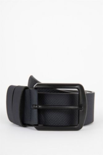 Men NAVY Men's Faux Leather Belt