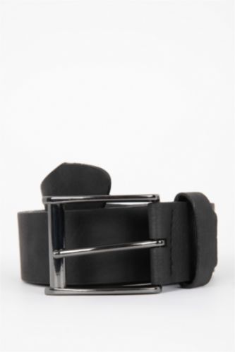MAN Black Man Faux Leather 120 cm Belt