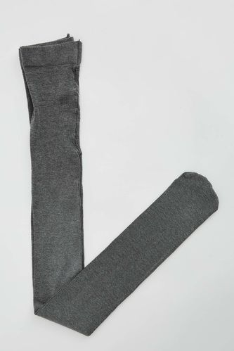 Kadın Kışlık Gri Opak Külotlu Çorap