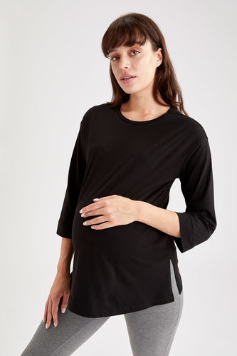 Regular Fit Knitted Top Long-Sleeved