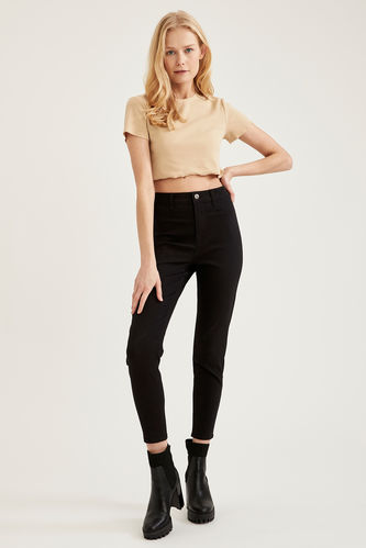 High-Waist Anna-Ankle Super Skinny Fit Trousers