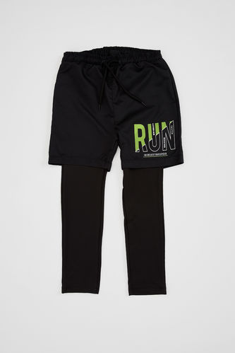 Boy Regular Fit Sport Shorts With Tights