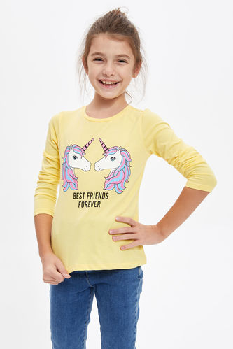 Girl Unicorn Printed T-Shirt