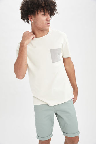 Базова бавовняна футболка реґюлар-фіт з круглим вирізом