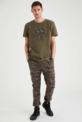 Camouflage Pattern Cargo Jogger Trousers