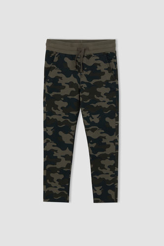 Boy Regular Relaxed Fit Camo Print Trousers