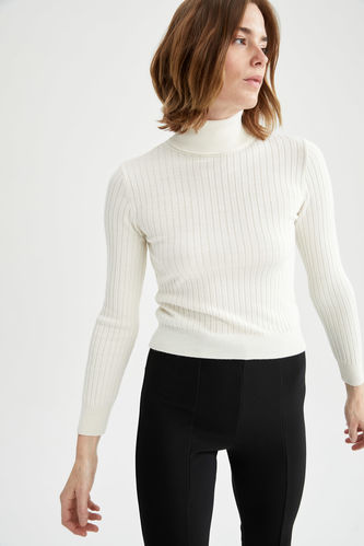 Basic Turtleneck Slim Fit Knitwear Sweater