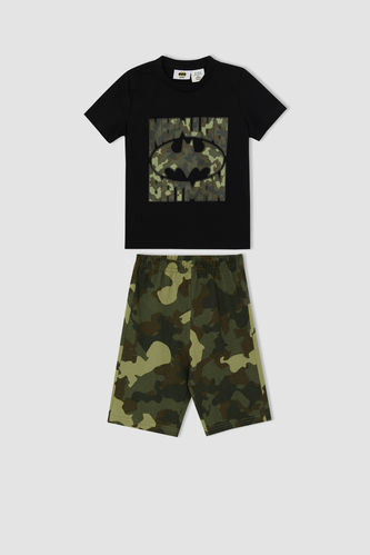 Boy's Camouflage Patterned T-Shirt and Shorts Set