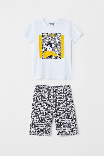 Erkek Çocuk Daffy Duck Lisanslı Kısa Kollu Pijama Takımı